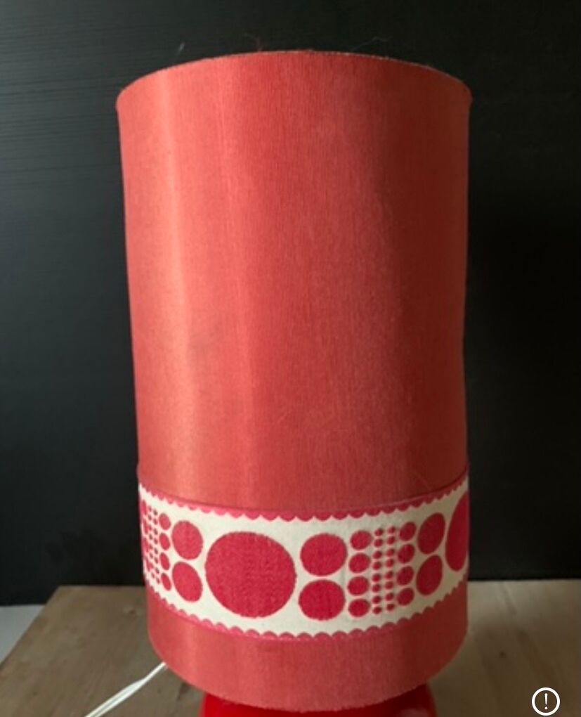 Lampe vintage rouge