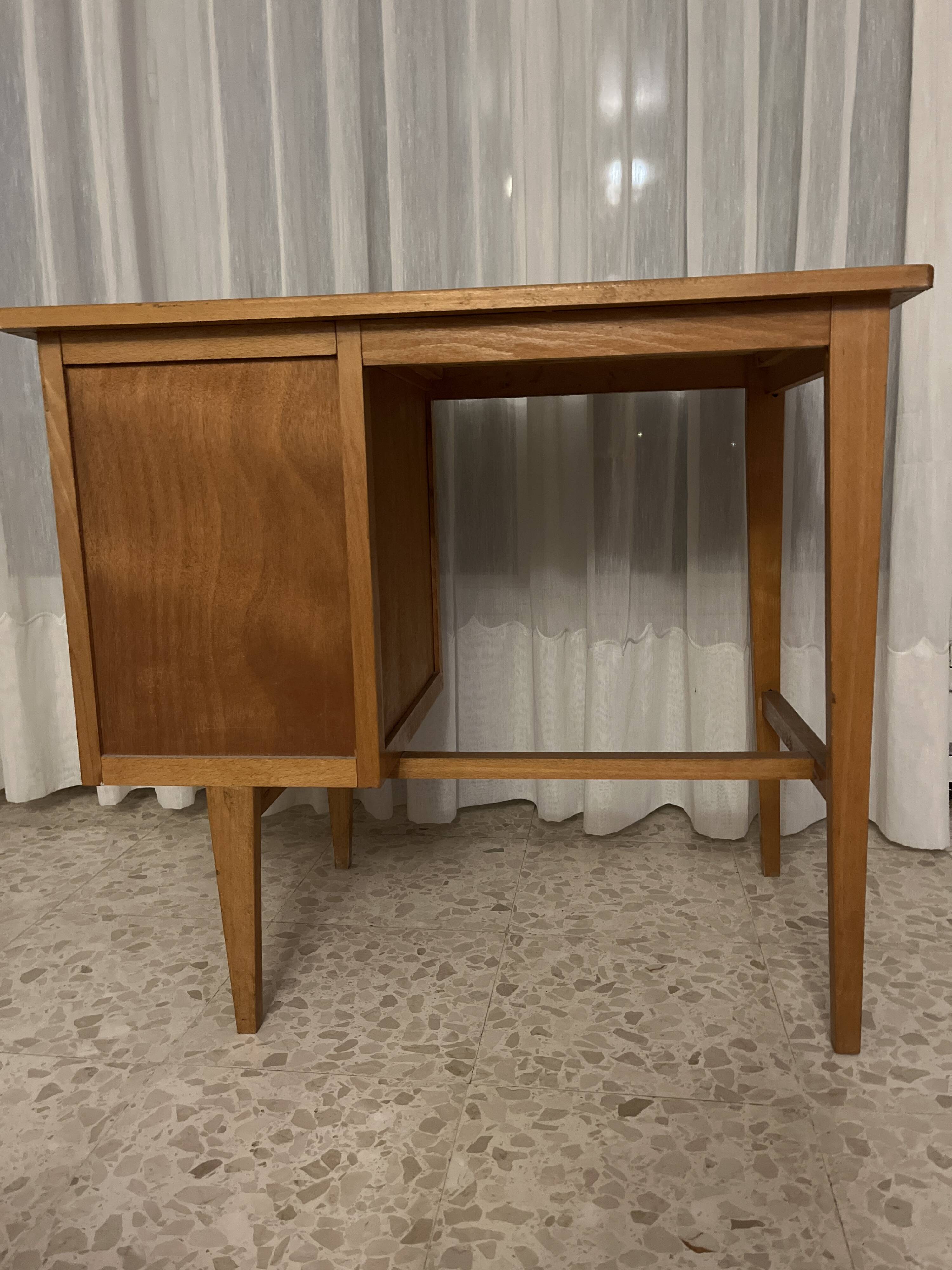 Vintage wooden desk from the 1960s