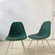 Pair of chairs low base Charles and Ray Eames, fabric Alexander Girard, ed. Herman Miller, 1970