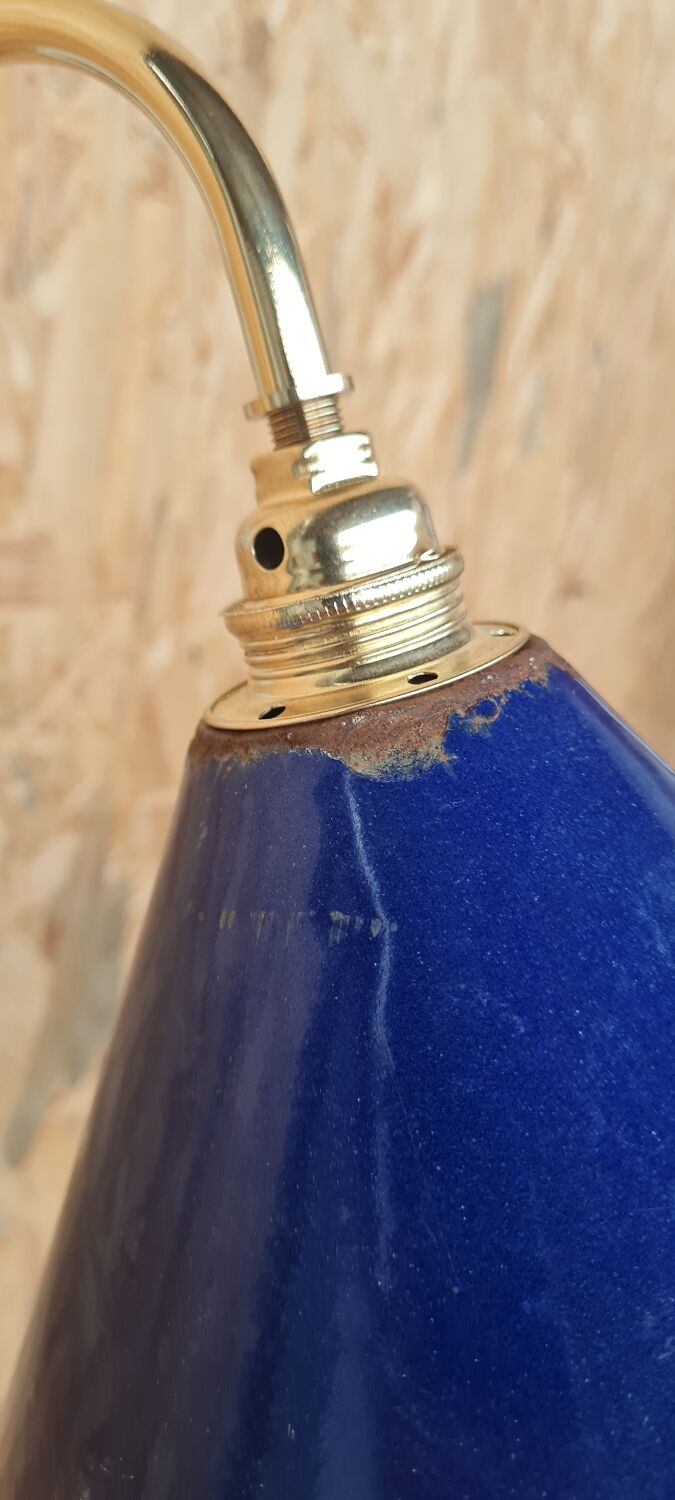Vintage wall lamp in enamelled sheet metal