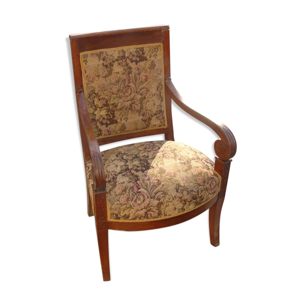 Fauteuil en noyer époque Consulat