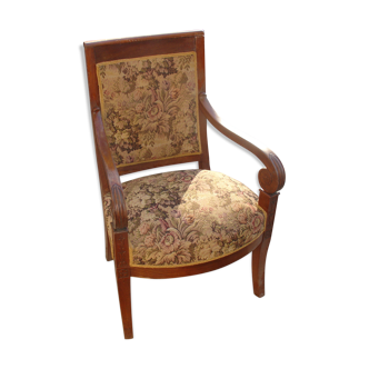 Fauteuil en noyer époque Consulat