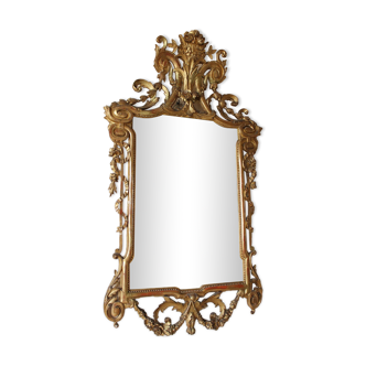 Magnificent gilded bronze mirror