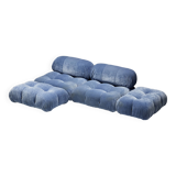 Canapé Camaleonda en Velours Bleu par Mario Bellini pour B&B Italia, Italie, 1970s