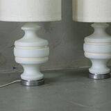 Pair of mid century modern table lamps, 1970's