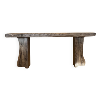 Console chêne massif ancien centenaire