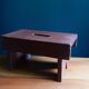 Small farmhouse stool in patinated painted wood