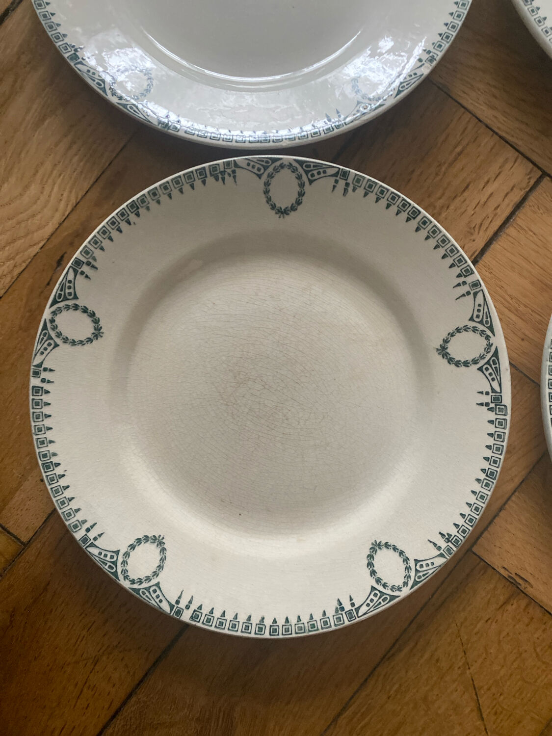 Set of 6 flat plates Saint Amand