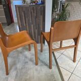 Set of 2 Mito Scandinavian style chairs by Carlo Bartoli for Tisettanta vintage