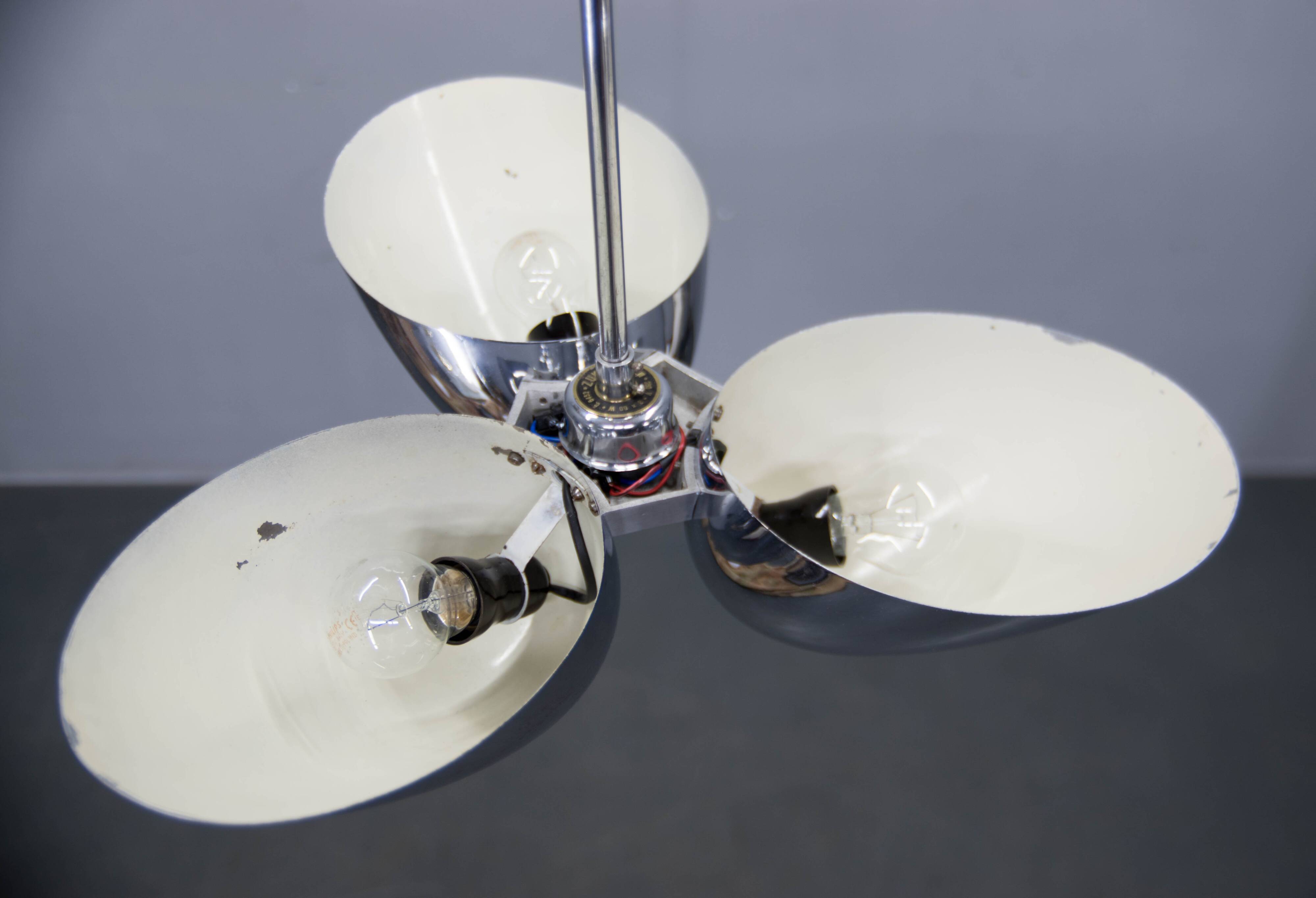 Rare Bauhaus Chandelier by Zukov , 1930s
