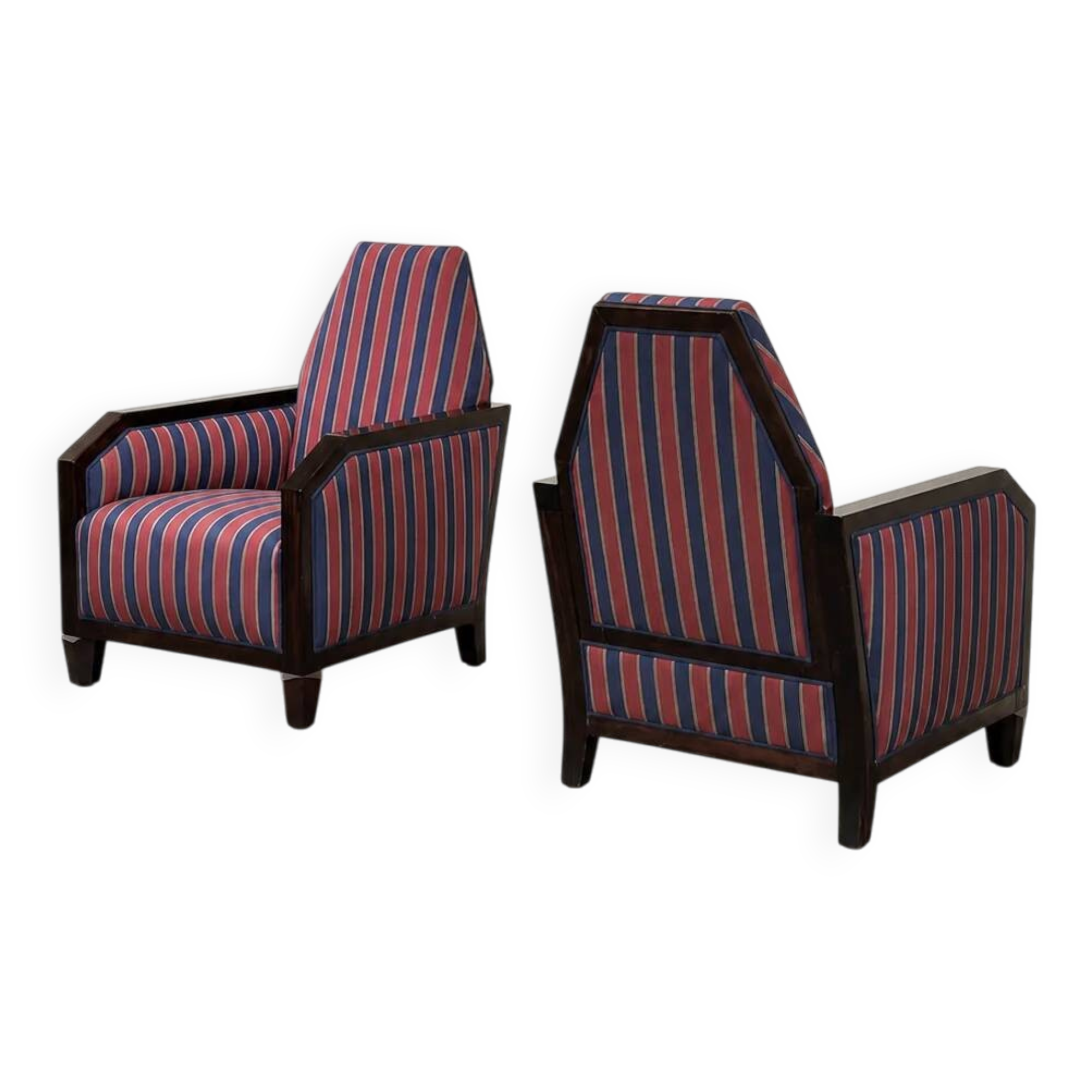 Paire de fauteuils Art Déco de l'École d'Amsterdam