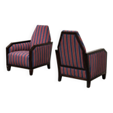 Paire de fauteuils Art Déco de l'École d'Amsterdam