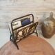 Porte revue vintage en rotin