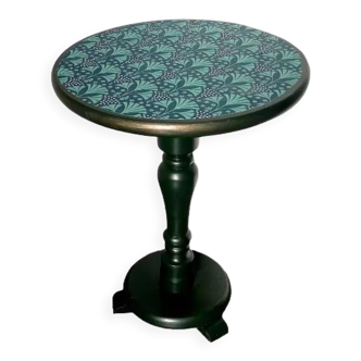 Vintage pedestal table restyled