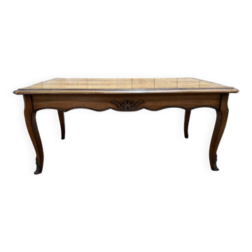 Louis XV style coffee table in cherry wood.