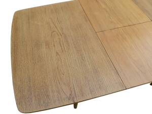 Vintage Scandinavian extendable dining table in teak from the 1950s.