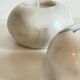 2 marble ball tealight holders from the 70s