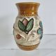 Ceramic vase with floral decoration "West Germany" 50s 60s