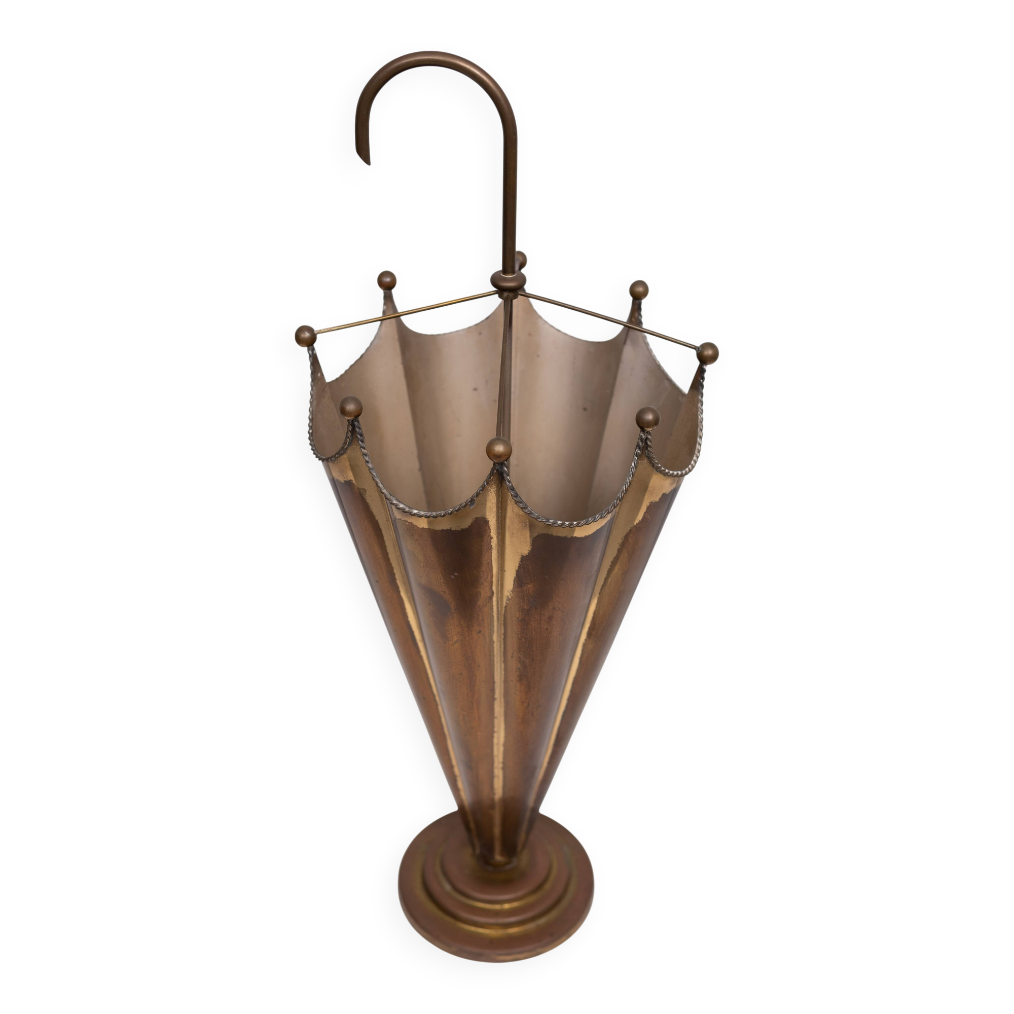 Brass Umbrella Umbrella stand 1950s France