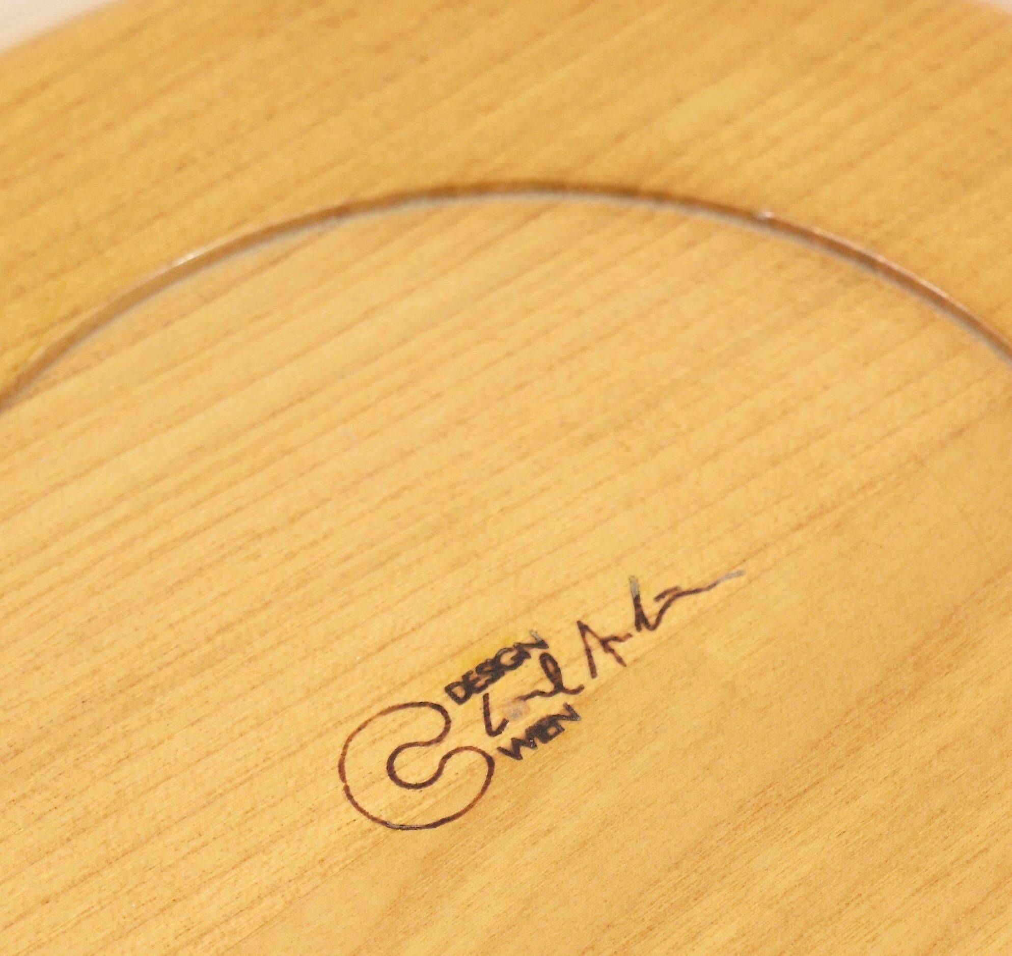 Modernist Wooden Bowl by Carl Aubock, Austria, 1970s