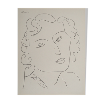 Henri Matisse: Young Girl with a Wry Smile, signed lithograph