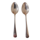 Pair of small silver-plated spoons
