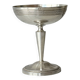Silver-plated metal stand.