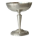 Silver-plated metal stand.