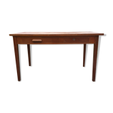 Vintage oak desk table with 2 drawers