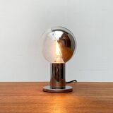 Vintage German table lamp in chrome and glass by Motoko Ishii for Staff.