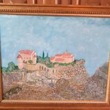 Oil on landscape canvas