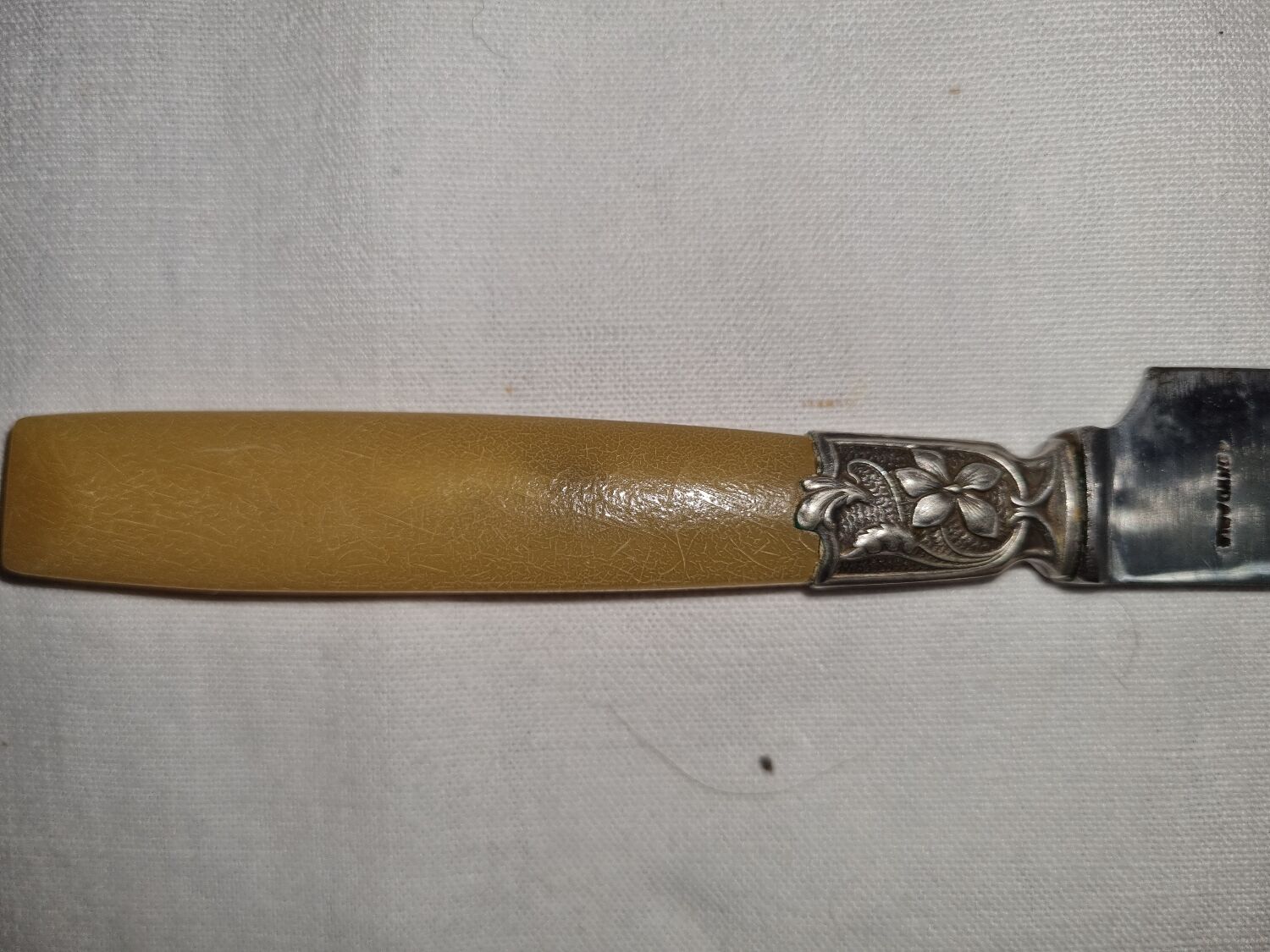Couteaux corne et argent, début XXéme