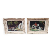 Set of 2 orientalist paintings