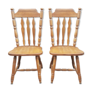 Paire de chaises scandinaves, vintage
