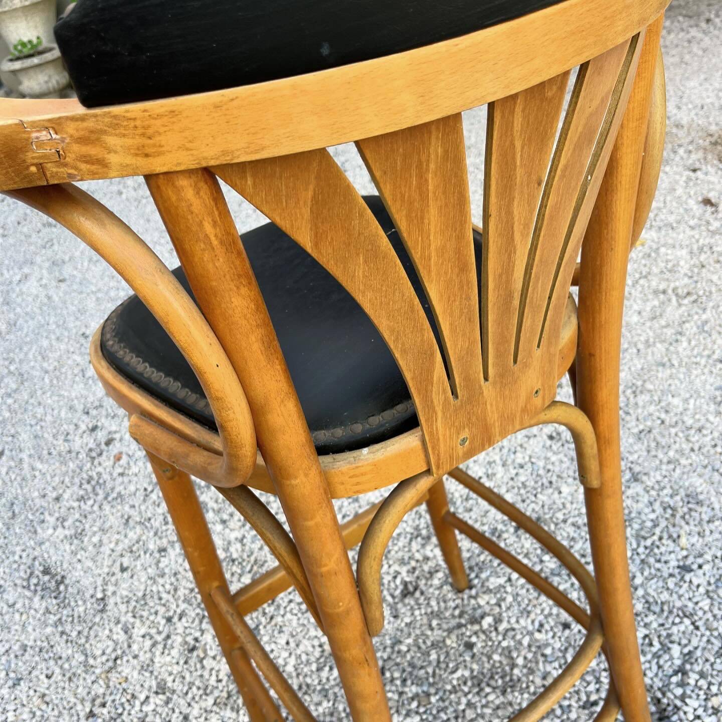 Pair of vintage bistro stools 1950/60 thonet style