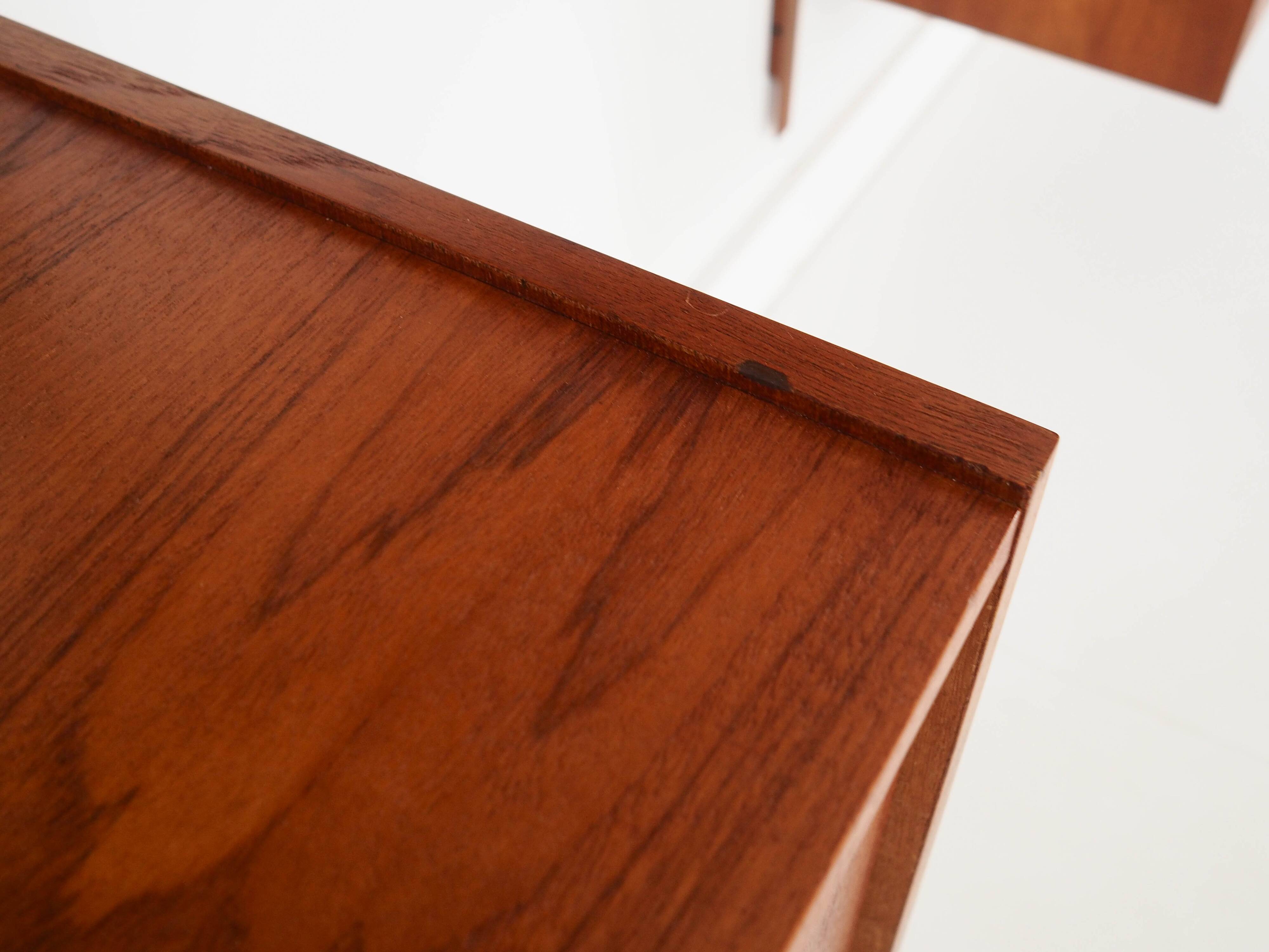 Teak shelving unit, Danish design, 1960s, production: Denmark