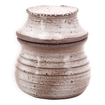 Stoneware butter dish by Jeanne and Norbert Pierlot, 1960s