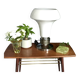 Large Murano glass and chrome lamp