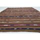 1970s Vintage Turkish Oushak Handmade Wool Cotton Brown Area Rug 167x229