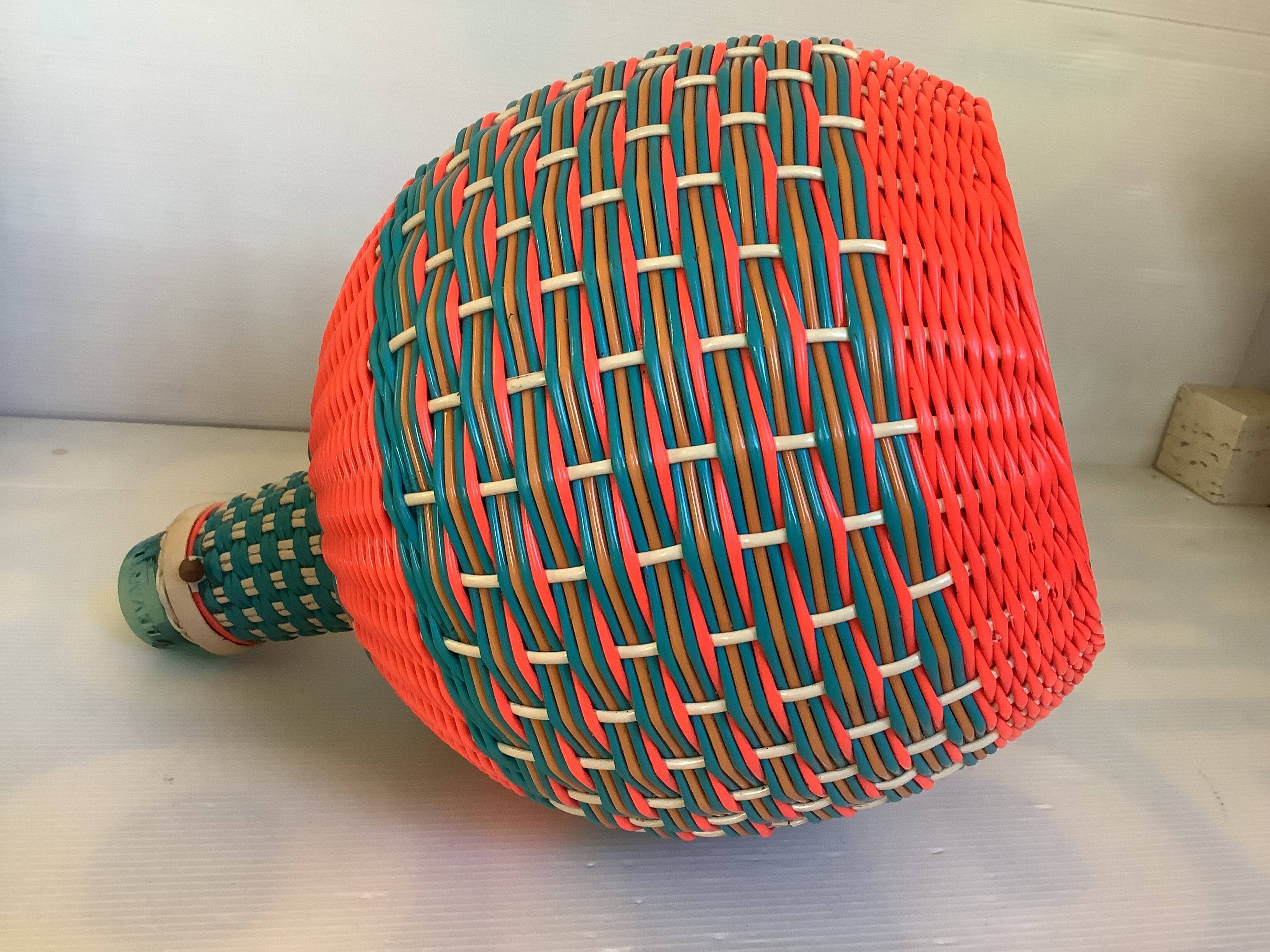 Large vintage decorative floor bottle