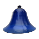 Blue cobalt glass bell
