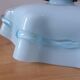Vintage lampshade in blue opaline glass from Czechoslovakia 240533