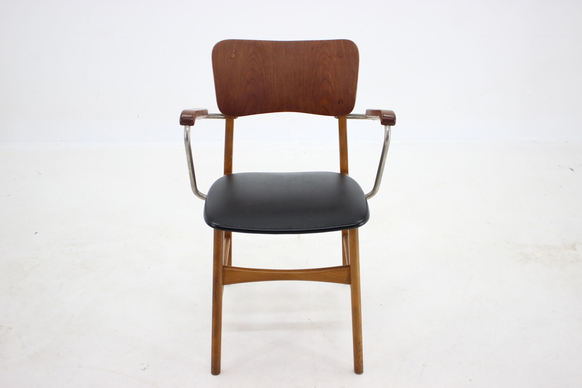 1960s Danish Teak and Beech Armchair