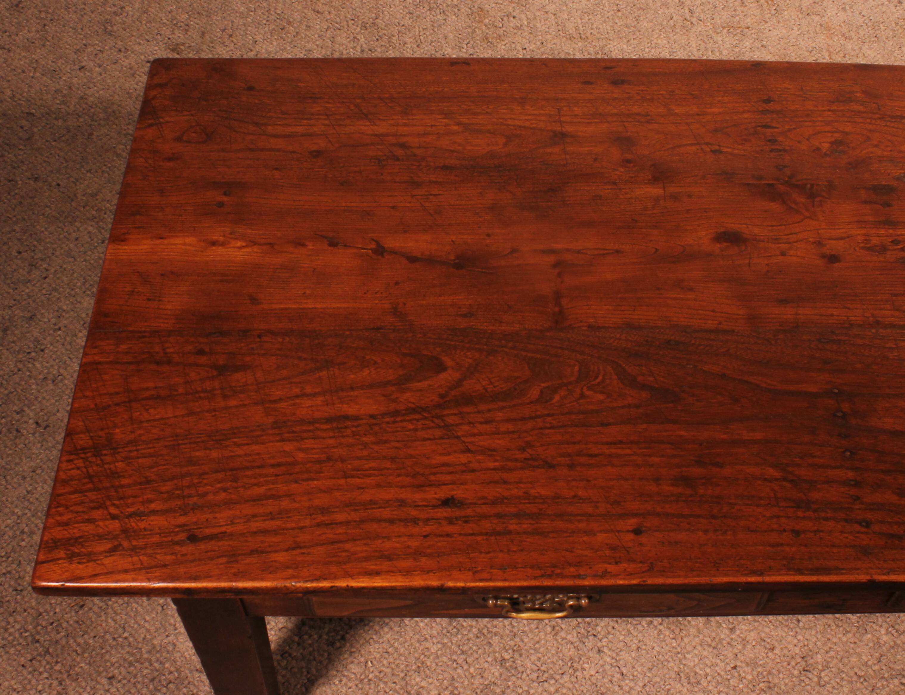 French coffee table in chestnut - 19th century