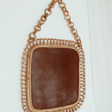 Rattan mirror vintage