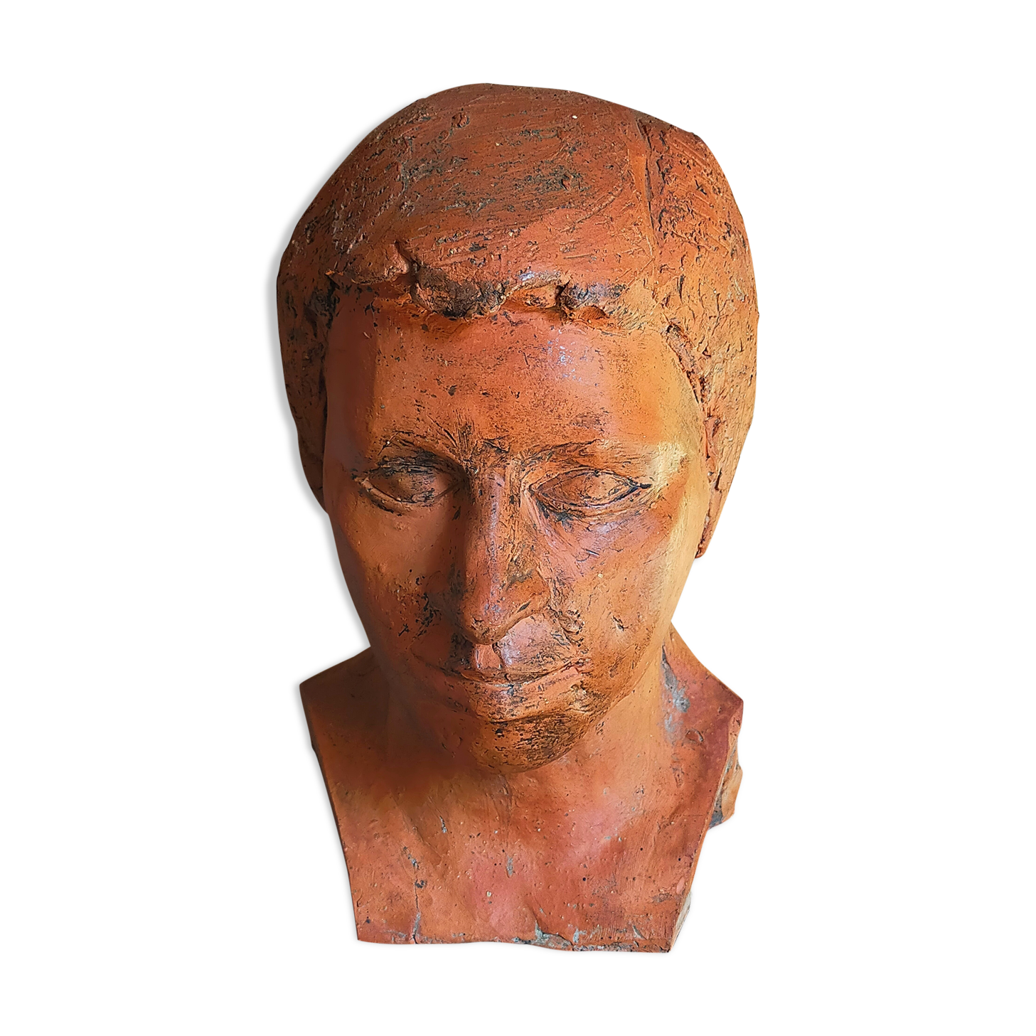 Young man's head original artist modeling