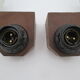 Pair of Scandinavian teak and opaline wall lamps philips
