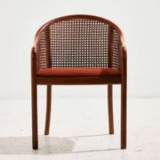 Fauteuil en hêtre et rotin