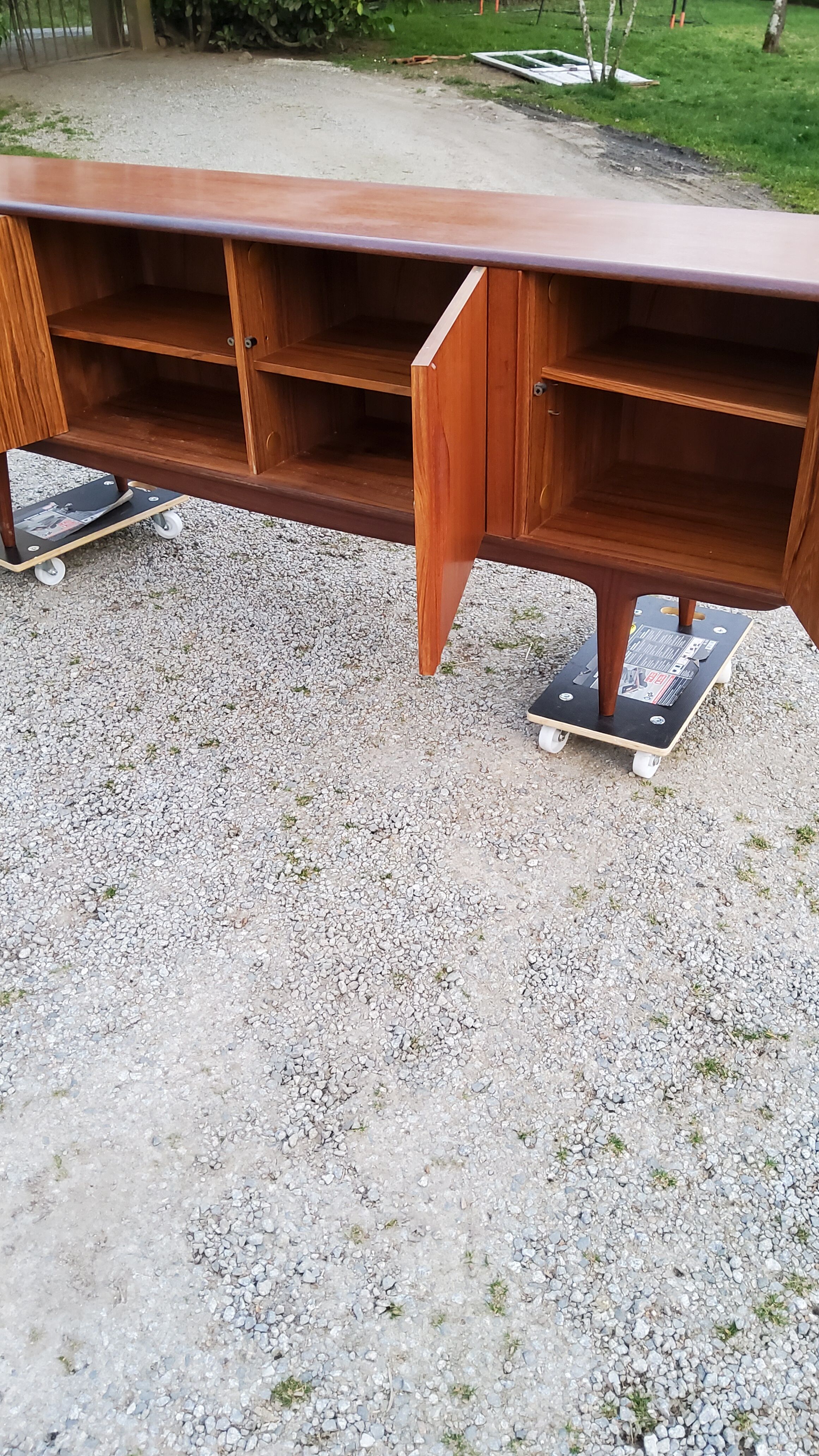 Scandinavian teak line buffet