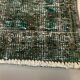 Distressed Turkish Runner 280x78 cm wool Vintage rug, Overdyed Black